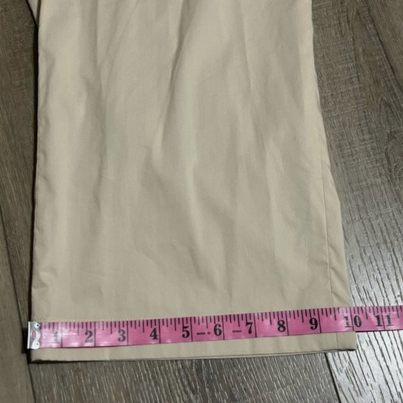 NWT Tahari Sterling Crop Capri Pants Beige Flax Size 4 - Picture 10 of 11